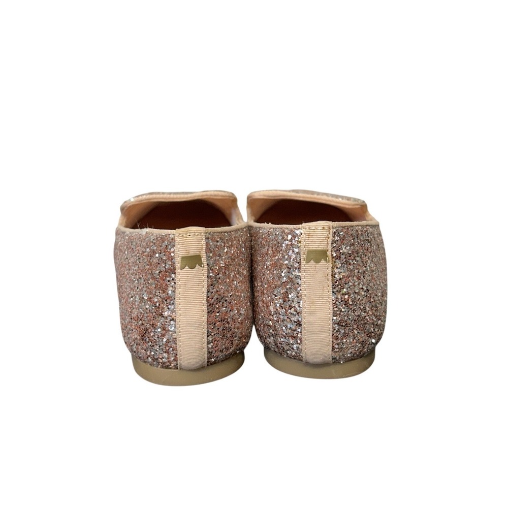 Birdies The Starling Glitter Loafer Flats Rose Gold Pink Sparkle Slip On 8.5 - Picture 3 of 9